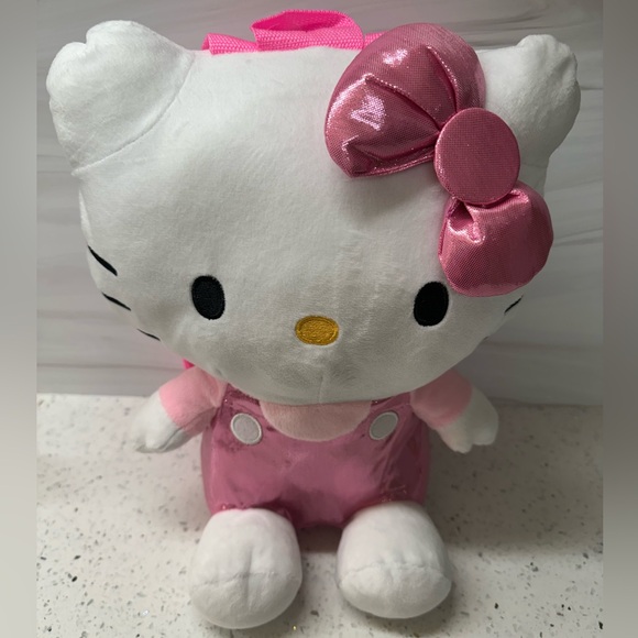 Hello Kitty Girls pink Plush Backpack for Kids - 13”
with pink Adjustable Strap - Picture 15 of 16